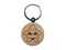 Funny Silly Starfish in Bikini Swimwear Sea Star Engraved Wood Round Keychain Tag Charm